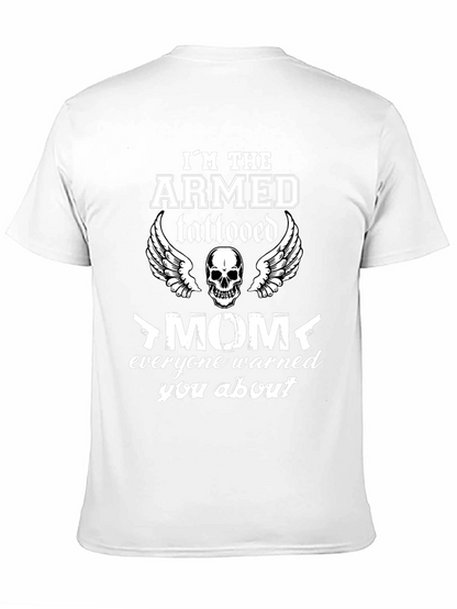 Armed Tattooed Mom Graphic T-Shirt