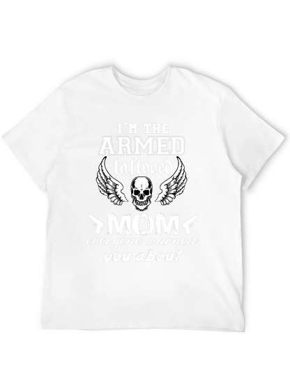 Armed Tattooed Mom Graphic T-Shirt