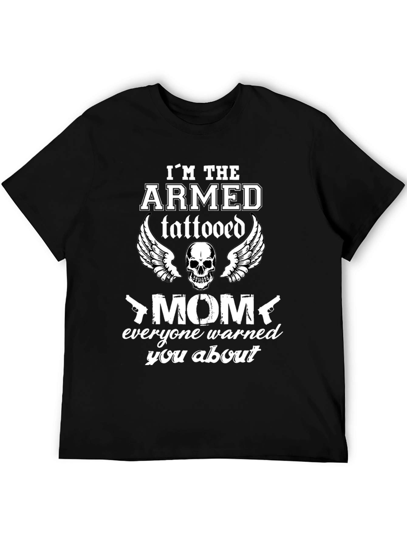 Armed Tattooed Mom Graphic T-Shirt