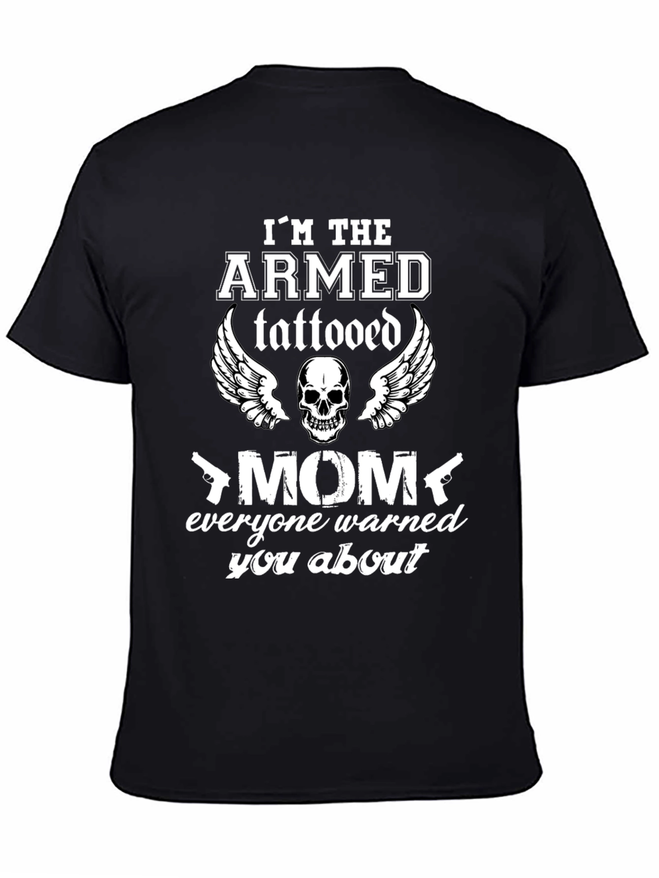 Armed Tattooed Mom Graphic T-Shirt