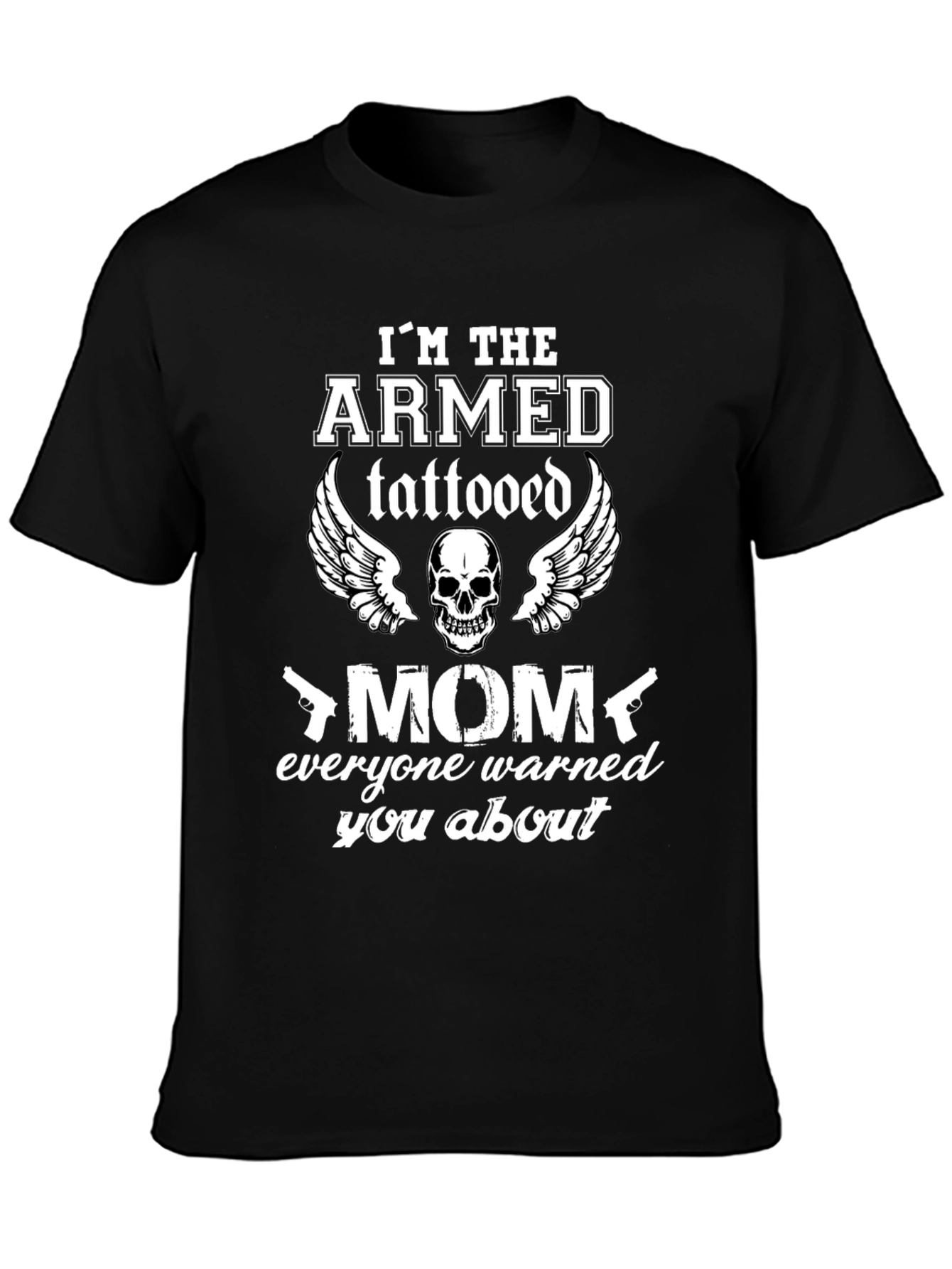 Armed Tattooed Mom Graphic T-Shirt