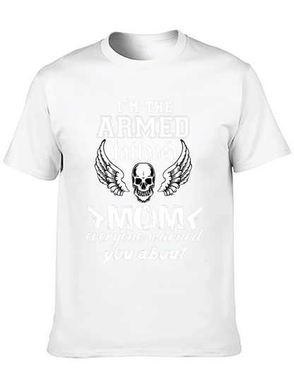 Armed Tattooed Mom Graphic T-Shirt