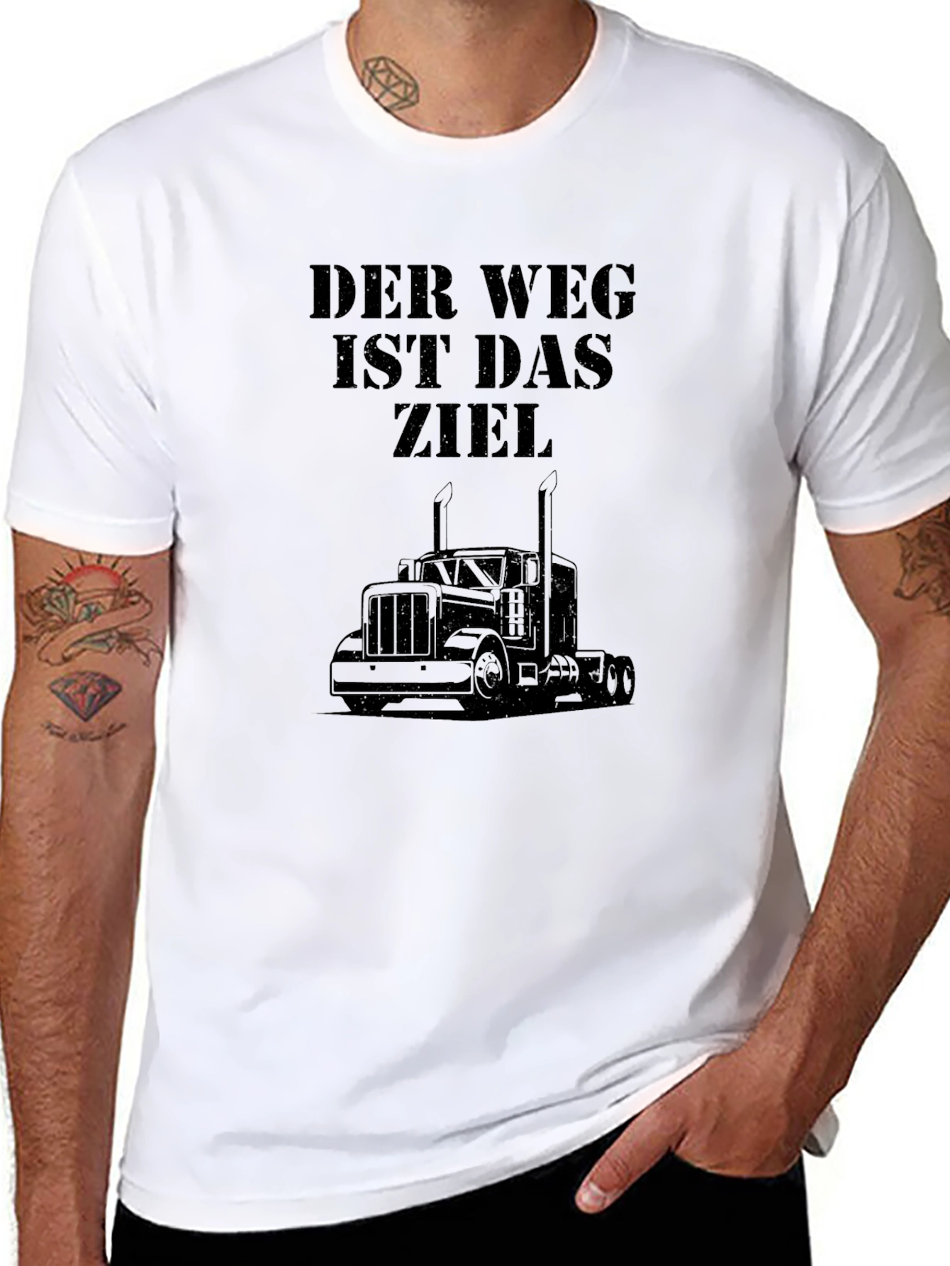 Trucker T-Shirt: The Journey is the Destination