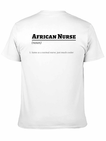 African Nurse Definition T-Shirt - Cool Nursing Tee
