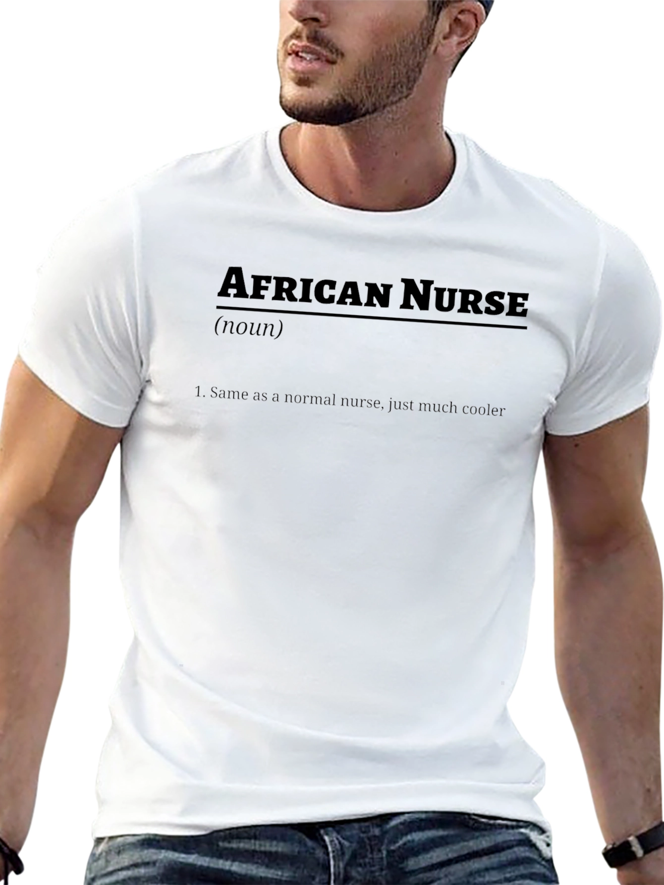 African Nurse Definition T-Shirt - Cool Nursing Tee