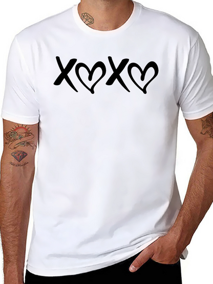 XOXO Graphic Print T-Shirt - Hugs and Kisses Tee