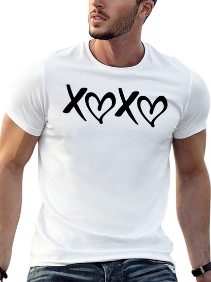 XOXO Graphic Print T-Shirt - Hugs and Kisses Tee