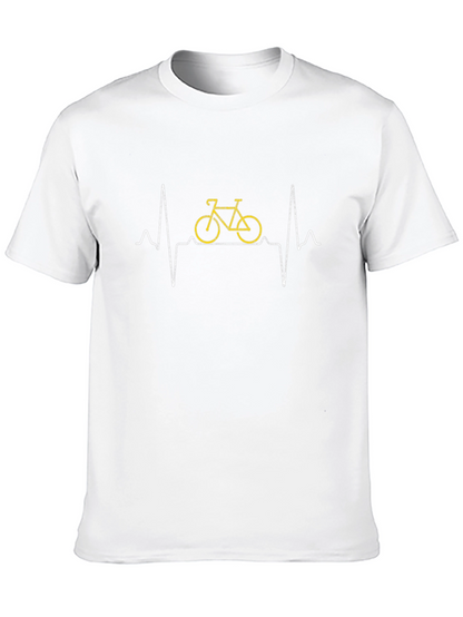 Bike Heartbeat T-Shirt - Cycling Lover Tee