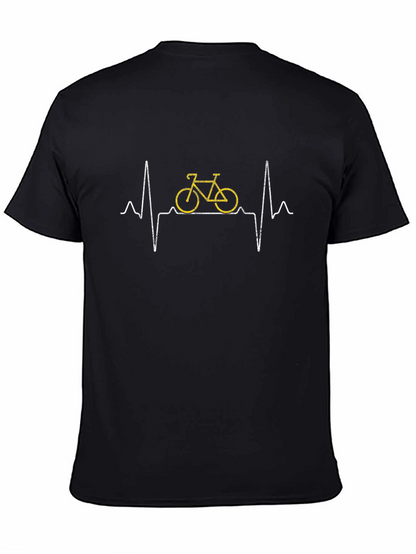 Bike Heartbeat T-Shirt - Cycling Lover Tee