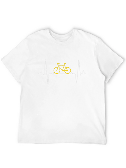 Bike Heartbeat T-Shirt - Cycling Lover Tee