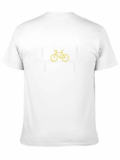 Bike Heartbeat T-Shirt - Cycling Lover Tee
