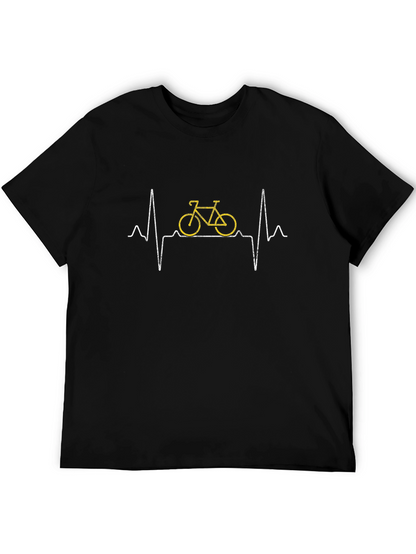 Bike Heartbeat T-Shirt - Cycling Lover Tee