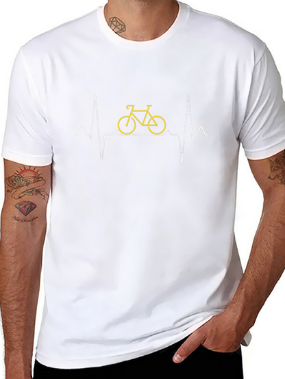 Bike Heartbeat T-Shirt - Cycling Lover Tee