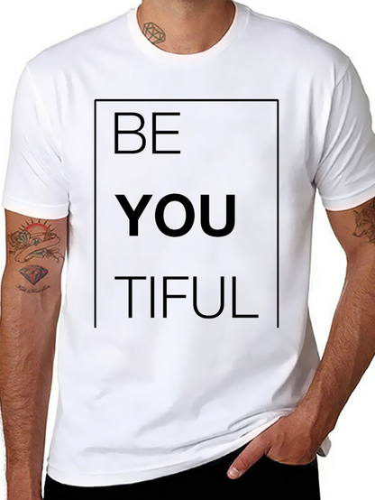 Be You Tiful Graphic Tee - Black Casual Shirt
