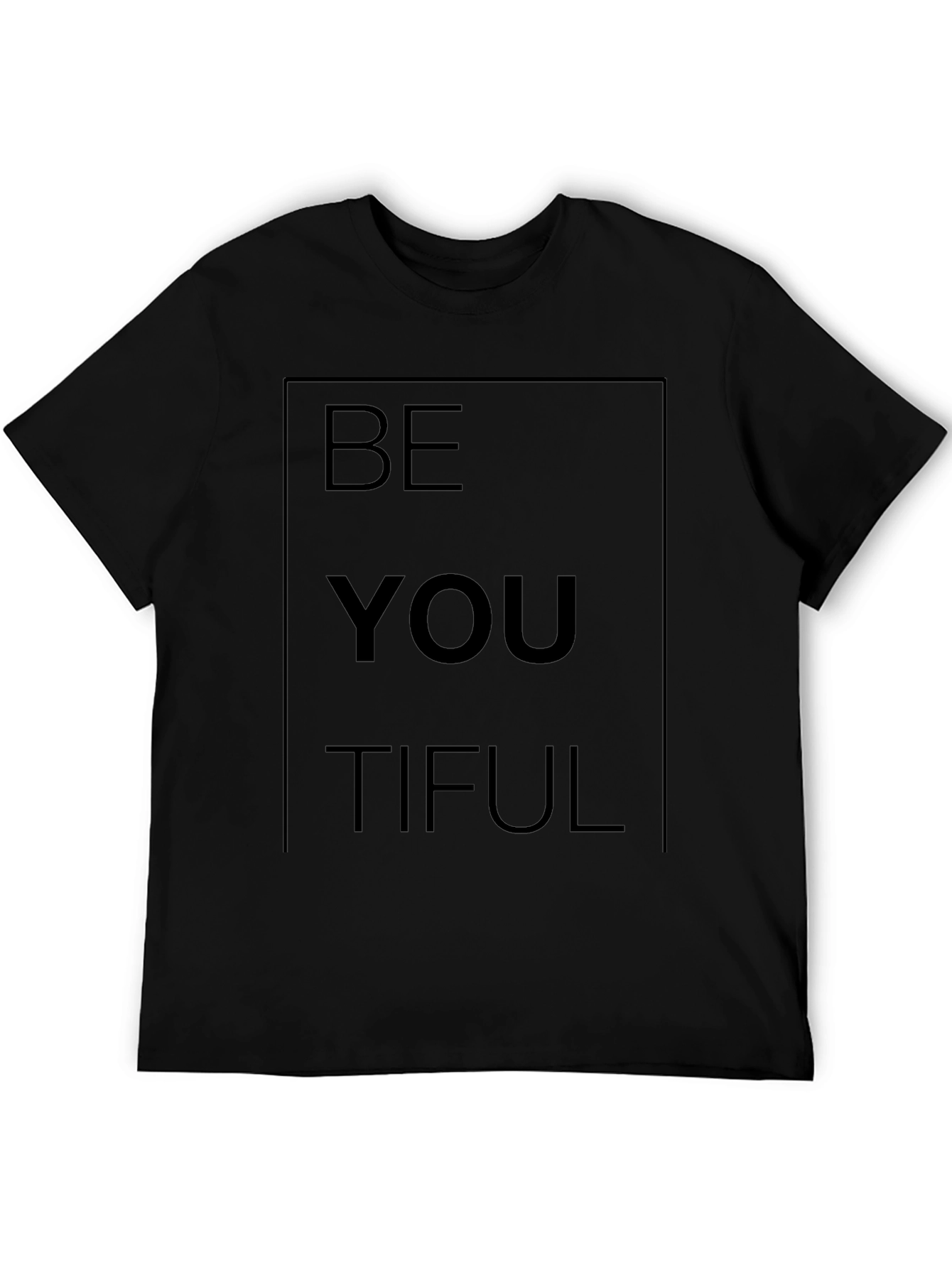 Be You Tiful Graphic Tee - Black Casual Shirt