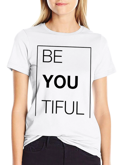 Be You Tiful Graphic Tee - Black Casual Shirt
