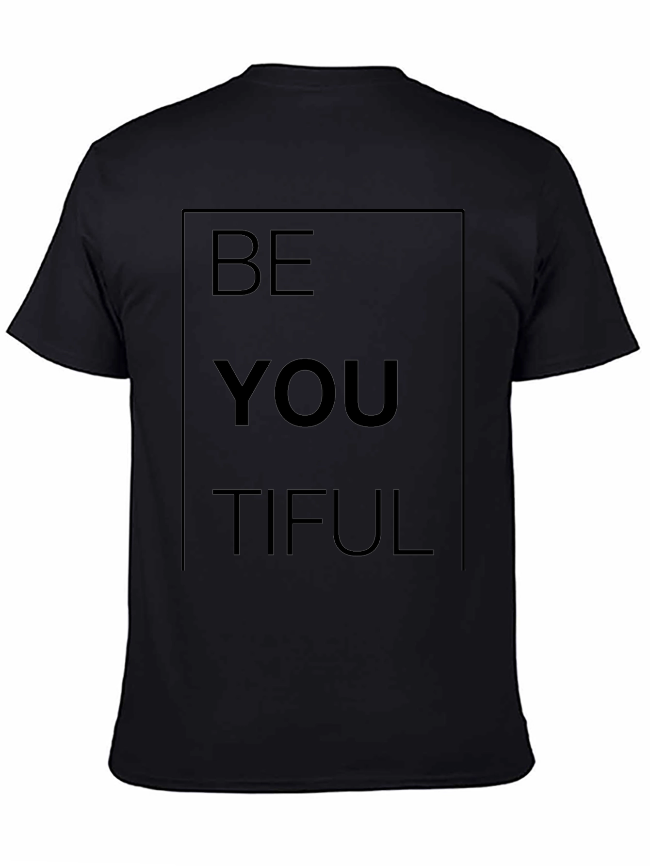Be You Tiful Graphic Tee - Black Casual Shirt