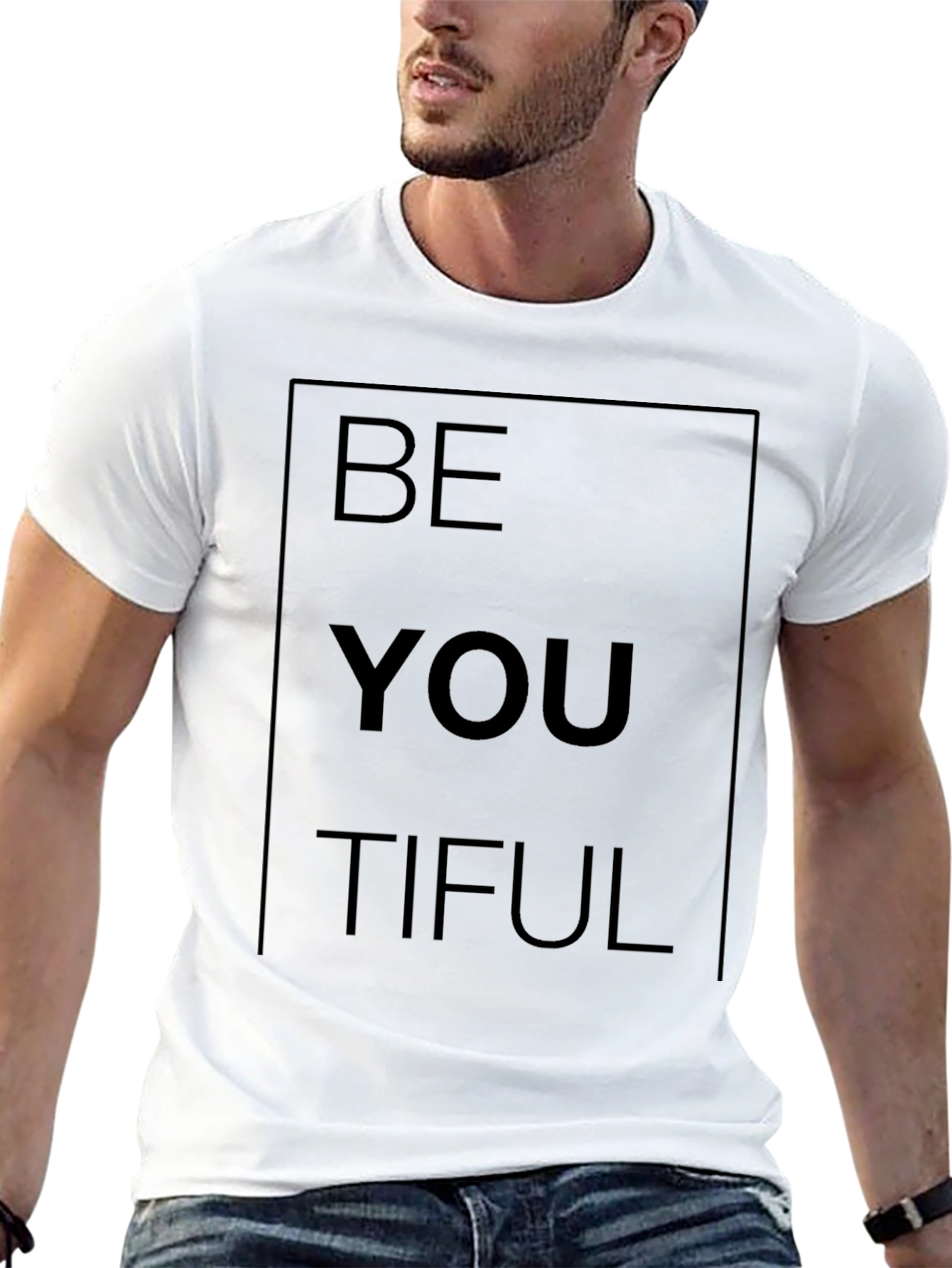 Be You Tiful Graphic Tee - Black Casual Shirt