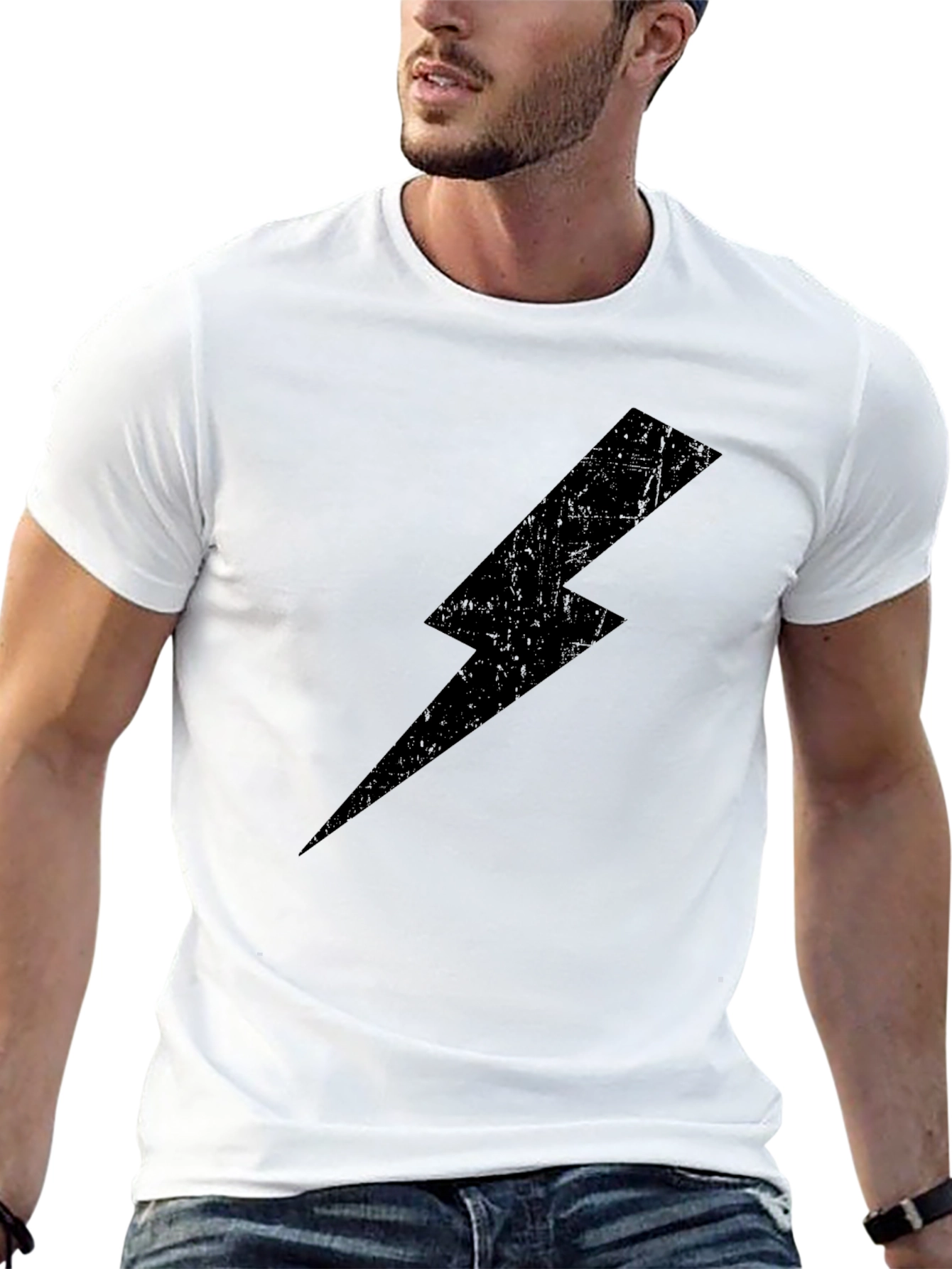 Black Lightning Bolt T-Shirt