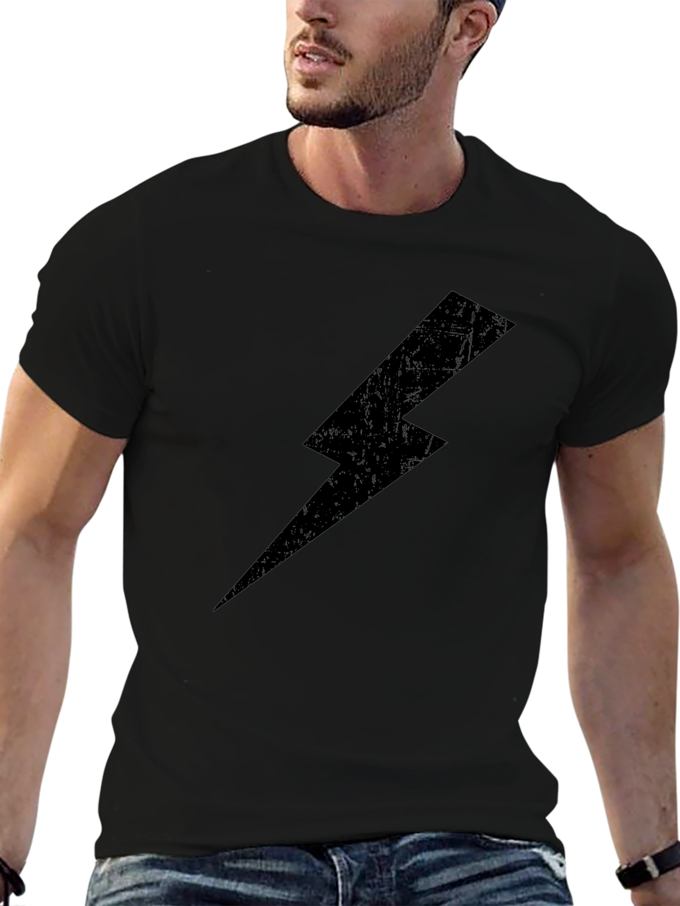 Black Lightning Bolt T-Shirt
