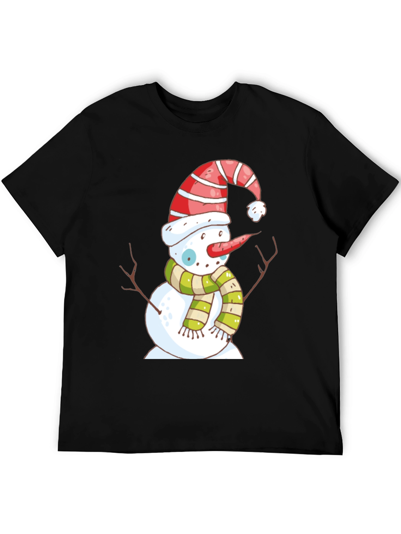 Snowman Graphic Tee - Holiday Festive Shirt