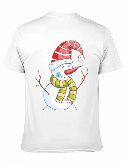 Snowman Graphic Tee - Holiday Festive Shirt