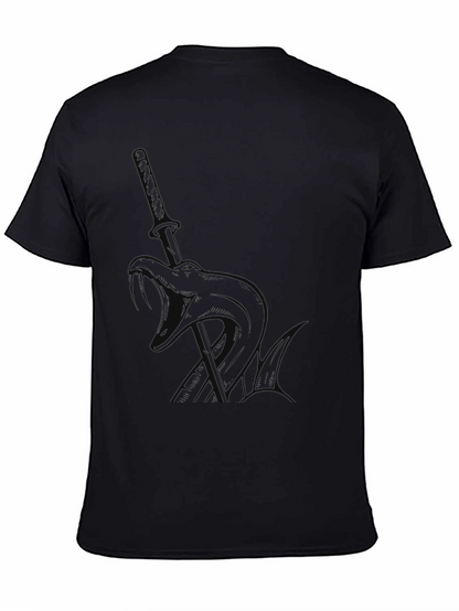 Black Katana Graphic Tee - Edgy Style