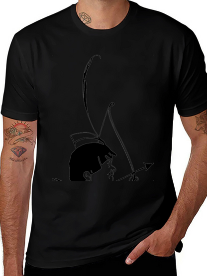 Archer Boy Graphic Tee - Cool Black T-Shirt