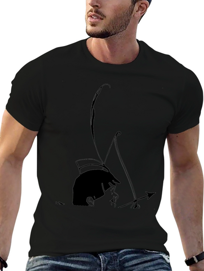 Archer Boy Graphic Tee - Cool Black T-Shirt