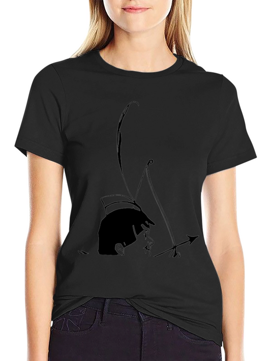 Archer Boy Graphic Tee - Cool Black T-Shirt