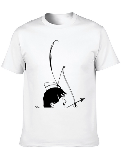Archer Boy Graphic Tee - Cool Black T-Shirt