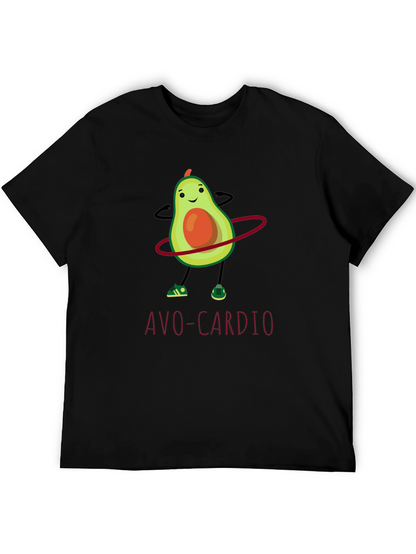 Avo-Cardio T-Shirt: Funny Avocado Hula Hooping Tee
