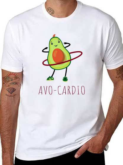 Avo-Cardio T-Shirt: Funny Avocado Hula Hooping Tee