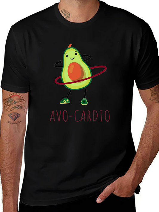 Avo-Cardio T-Shirt: Funny Avocado Hula Hooping Tee