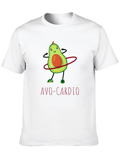 Avo-Cardio T-Shirt: Funny Avocado Hula Hooping Tee