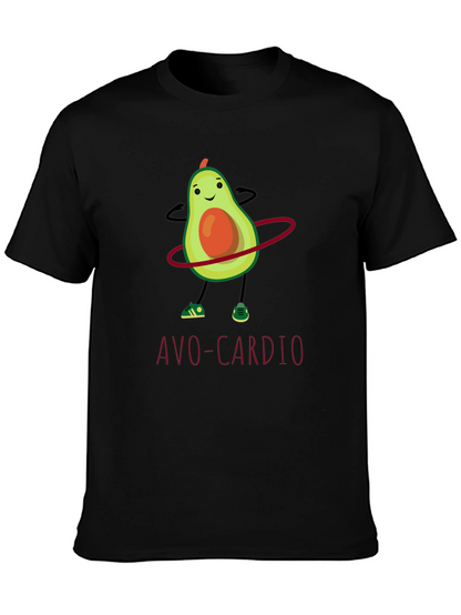 Avo-Cardio T-Shirt: Funny Avocado Hula Hooping Tee