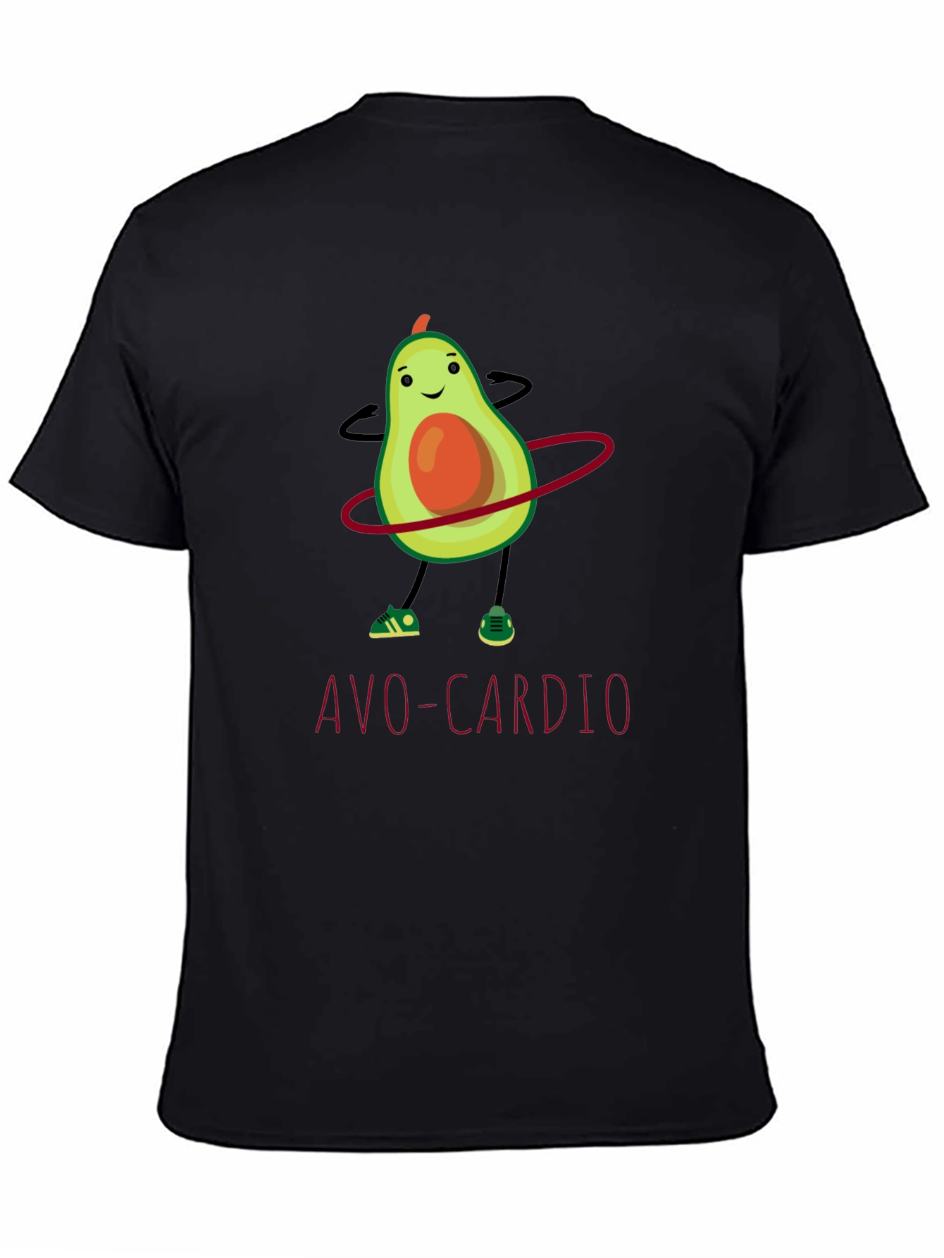 Avo-Cardio T-Shirt: Funny Avocado Hula Hooping Tee
