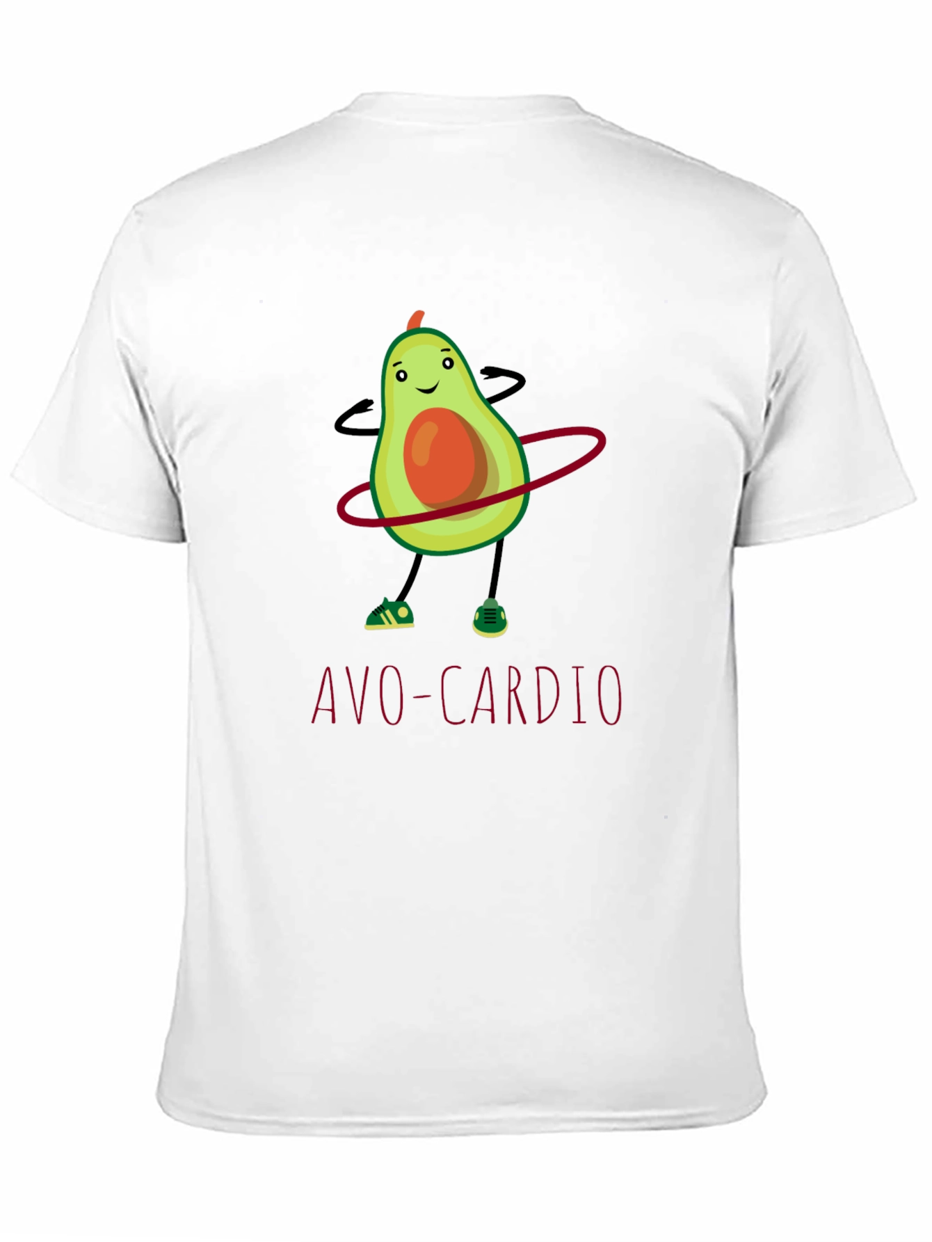 Avo-Cardio T-Shirt: Funny Avocado Hula Hooping Tee