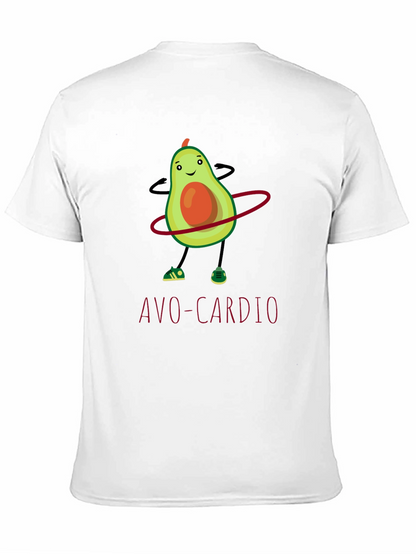 Avo-Cardio T-Shirt: Funny Avocado Hula Hooping Tee