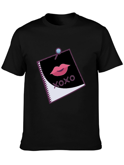 XOXO Lips Graphic Black Tee