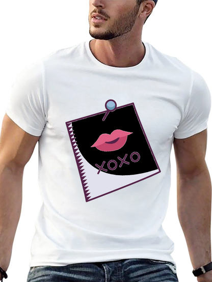 XOXO Lips Graphic Black Tee