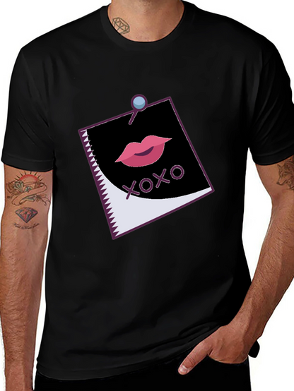 XOXO Lips Graphic Black Tee