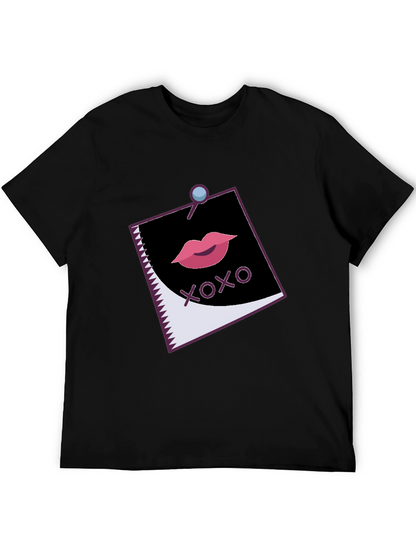 XOXO Lips Graphic Black Tee