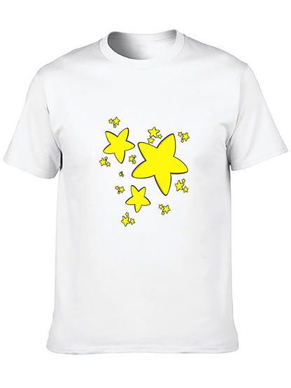 Stars Graphic Black T-Shirt