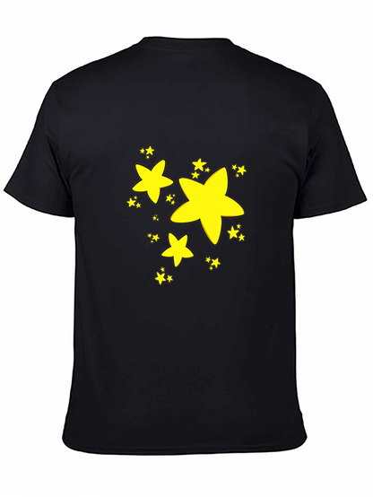 Stars Graphic Black T-Shirt