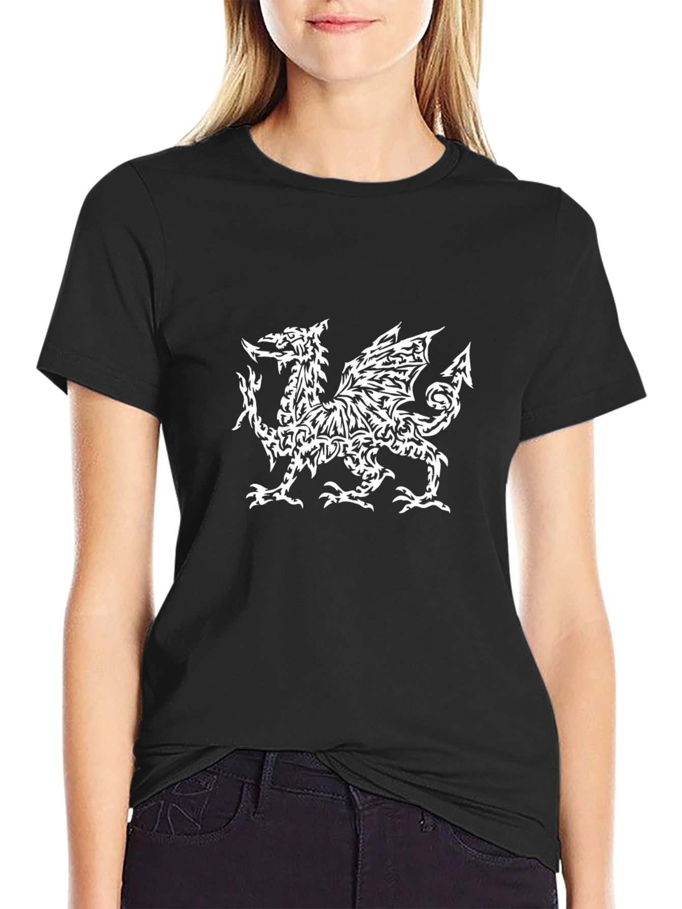 Welsh Dragon T-Shirt - Black Tee with Unique Design