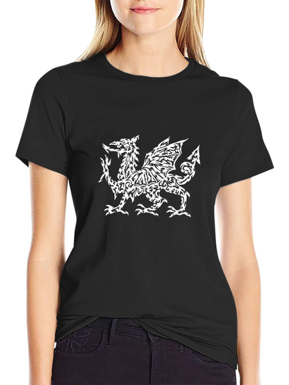 Welsh Dragon T-Shirt - Black Tee with Unique Design