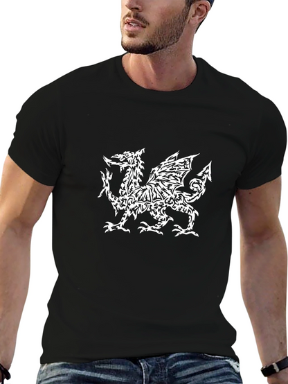 Welsh Dragon T-Shirt - Black Tee with Unique Design