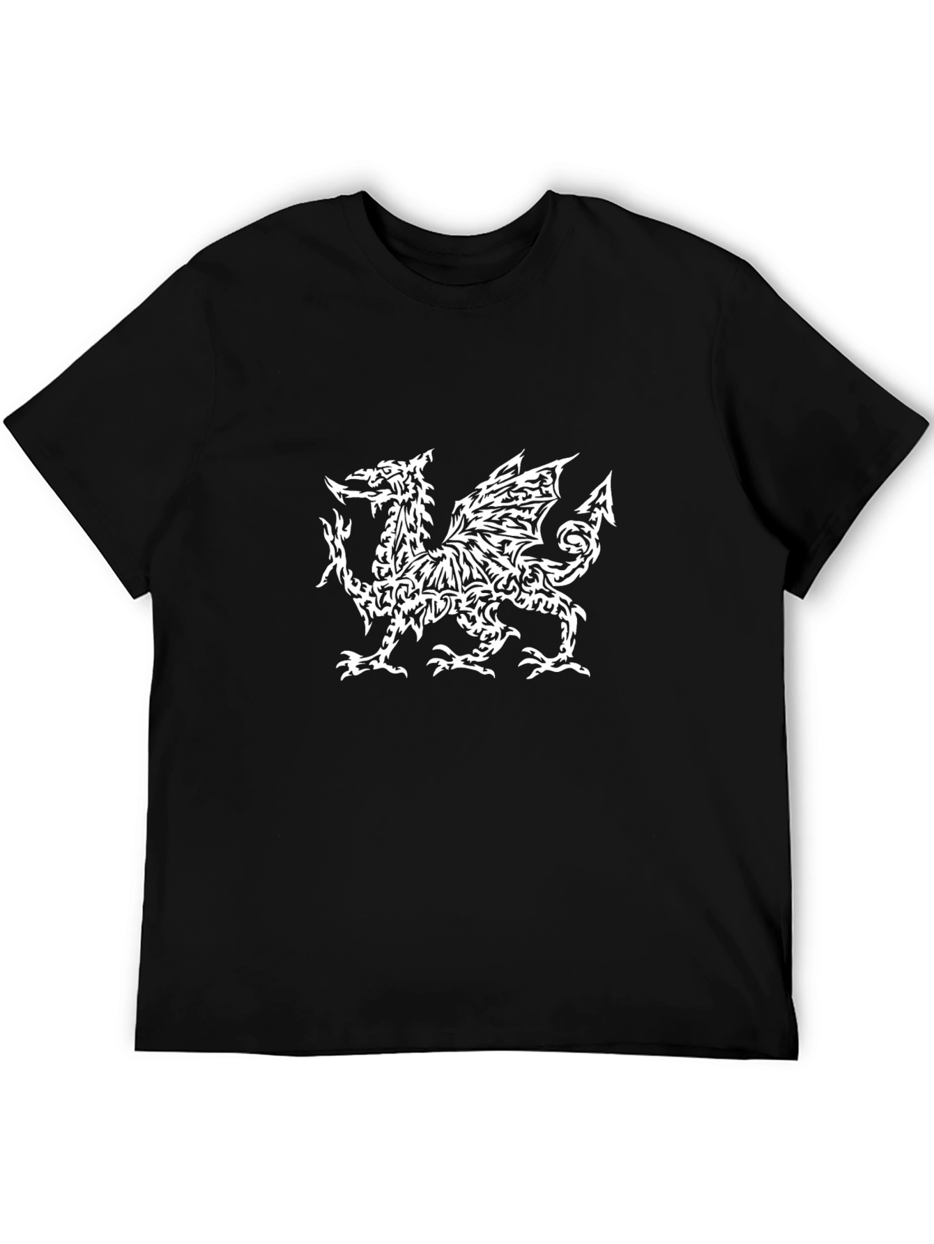 Welsh Dragon T-Shirt - Black Tee with Unique Design
