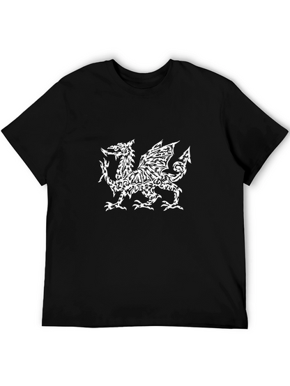 Welsh Dragon T-Shirt - Black Tee with Unique Design